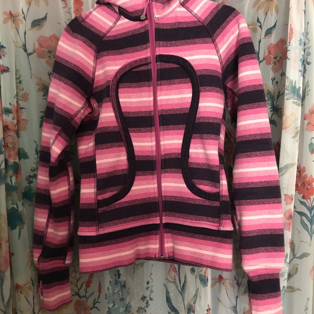 Lululemon Pink Ombré Scuba Hoodie